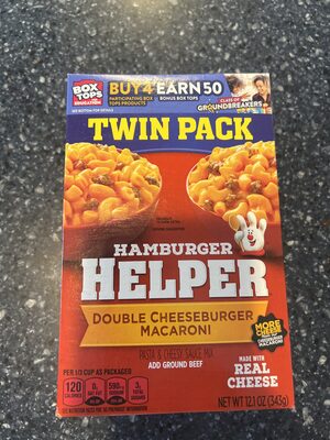Double Cheeseburger Macaroni Hamburger Helper Twin Pack