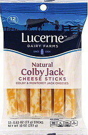 COLBY JACK A BLEND OF COLBY & MONTEREY JACK CHEESES CHEESE STICKS, COLBY JACK