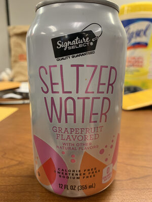 GRAPEFRUIT FLAVORED SELTZER WATER, GRAPEFRUIT