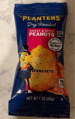 DRY ROASTED SWEET & SPICY PEANUTS, DRY ROASTED SWEET & SPICY