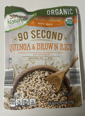 Simply Nature 90 second quinoa and brown rice
