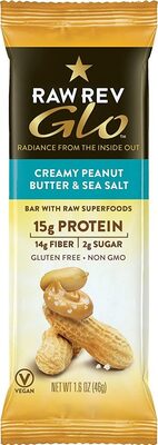 CREAMY PEANUT BUTTER & SEA SALT BARS WITH RAW SUPERFOODS, CREAMY PEANUT BUTTER & SEA SALT