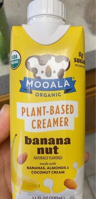 BANANA NUT ORGANIC PLANT-BASED CREAMER, BANANA NUT