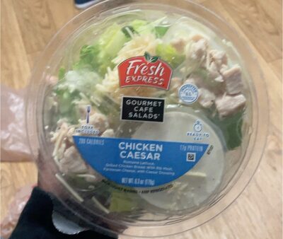 CHICKEN CAESAR ROMAINE LETTUCE, GRILLED CHICKEN BREAST WITH RIB MEAT, PARMESAN CHEESE, WITH CAESAR DRESSING, CHICKEN CAESAR