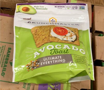 AVOCADO TOAST ULTIMATE EVERYTHING CRUNCHY, BAKED RICE CRACKERS