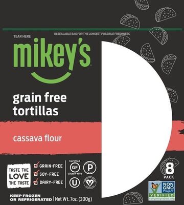 CASSAVA FLOUR GRAIN FREE TORTILLAS, CASSAVA FLOUR