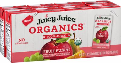 Juicy Juice,  Harvest Hill Beverage Company Organics 100% juice