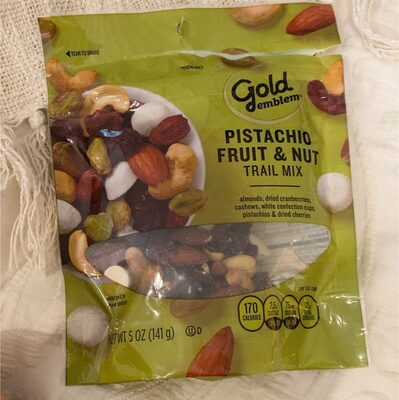 PISTACHIO FRUIT & NUT TRAIL MIX ALMONDS, DRIED CRANBERRRIES, CASHEWS, WHITE CONFECTION CUPS, PISTACHIOS & DRIED CHERRIES, PISTACHIO FRUIT & NUT