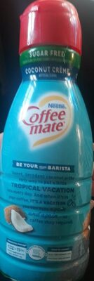 COCONUT CREME FLAVOR SUGAR FREE COFFEE CREAMER, COCONUT CREME