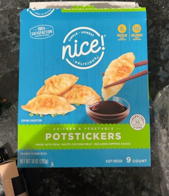 CHICKEN & VEGETABLE POTSTICKERS, CHICKEN & VEGETABLE