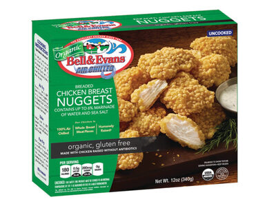 BELL & EVANS, ORGANIC, BREADED CHICKEN BREAST NUGGETS