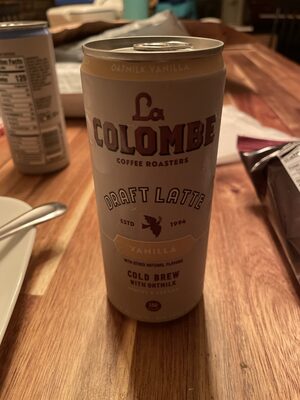 Draft latte made with oatmilk