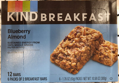 BLUEBERRY ALMOND BREAKFAST BARS, BLUEBERRY ALMOND