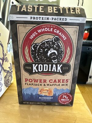 BLUEBERRY POWER CAKES FLAPJACK & WAFFLE MIX, BLUEBERRY