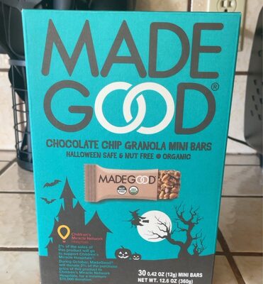 CHOCOLATE CHIP GRANOLA MINI BARS, CHOCOLATE CHIP