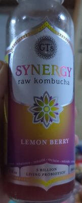 Lemon berry synergy raw kombucha