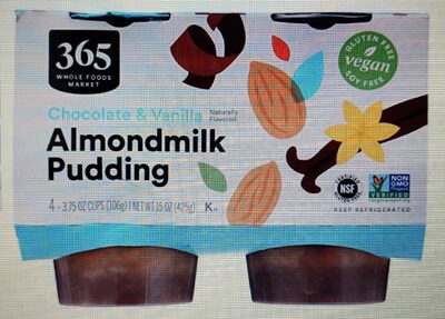 CHOCOLATE & VANILLA ALMONDMILK PUDDING, CHOCOLATE & VANILLA