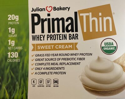 Primal thin whey protein bar