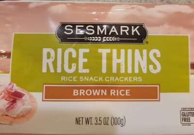 BROWN RICE THINS SNACK CRACKERS, BROWN RICE