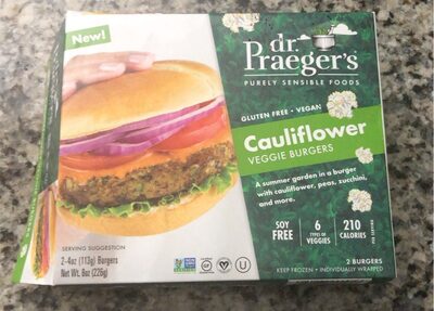 CAULIFLOWER VEGGIE BURGERS, CAULIFLOWER
