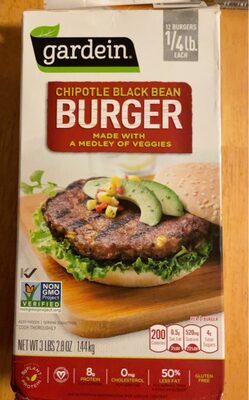CHIPOTLE PLANT-BASED BLACK BEAN BURGER, CHIPOTLE