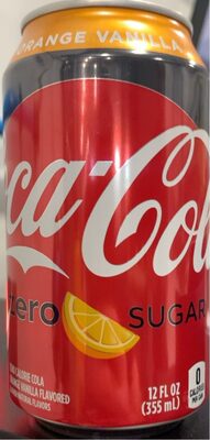 Coca-Cola Orange Vanilla Zero Sugar Can, 12 fl oz