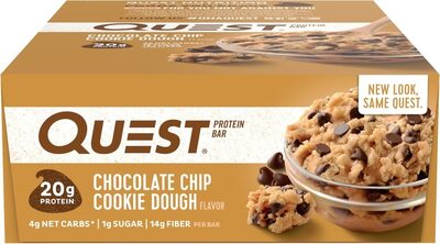 CHOCOLATE CHIP COOKIE DOUGH PROTEIN BARS, CHOCOLATE CHIP COOKIE DOUGH