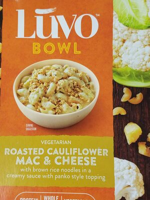 CREAMY CAULIFLOWER MAC & CHEESE WITH BROWN RICE MACARONI IN A MONTEREY JACK, CHEDDAR, AND BUTTERNUT SQUASH SAUCE, COOKED IN AVOCADO OIL, CREAMY CAULIFLOWER MAC & CHEESE