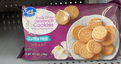 Wal-Mart Stores, Inc. VANILLA FLAVORED GLUTEN-FREE CREME SANDWICH COOKIES, VANILLA