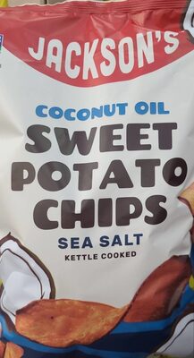COCONUT OIL SEA SALT KETTLE COOKED SWEET POTATO CHIPS, SEA SALT