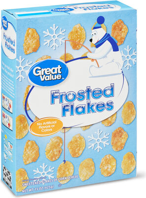 FROSTED FLAKES SWEETENED FLAKES OF CORN CEREAL, FROSTED FLAKES