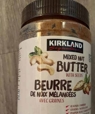 Kirkland beurre de noix mélangées avec graines