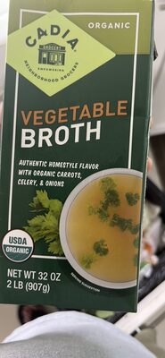 CADIA, ORGANIC VEGETABLE BROTH