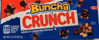 BUNCHES OF CRUNCHY MILK CHOCOLATE BAR, BUNCHES OF CRUNCHY MILK CHOCOLATE
