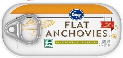 Flat anchovies in olive oil & salt