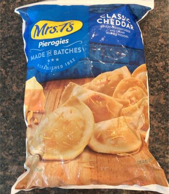 CLASSIC CHEDDAR AGED SHARP CHEDDAR CHEESE & CREAMY WHIPPED POTATOES WRAPPED IN TENDER PASTA PIEROGIES, CLASSIC CHEDDAR