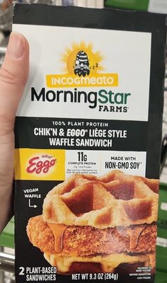CHIK'N & EGGO LIGE STYLE 100% PLANT PROTEIN WAFFLE SANDWICHES, CHIK'N & EGGO LIGE STYLE