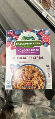 Cascadian Farm Organic No Added Sugar Mixed Berry Cereal