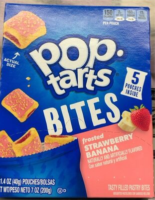 Kellogg's Pop-tarts Strawberry Banana 7oz, Strawberry; Banana
