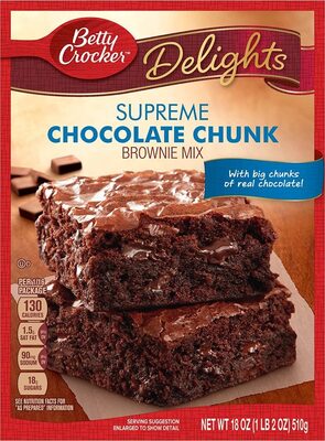 Betty Crocker Delights Supreme Chocolate Chunk Brownie Mix