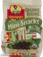 CALIFORNIA SUN-DRIED ORGANIC RAISINS MINI SNACKS, CALIFORNIA SUN-DRIED