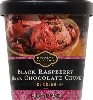 BLACK RASPBERRY DARK CHOCOLATE CHUNK ICE CREAM, BLACK RASPBERRY DARK CHOCOLATE CHUNK