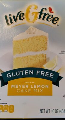 Livegfree gluten free sweet & tart meyer lemon cake mix
