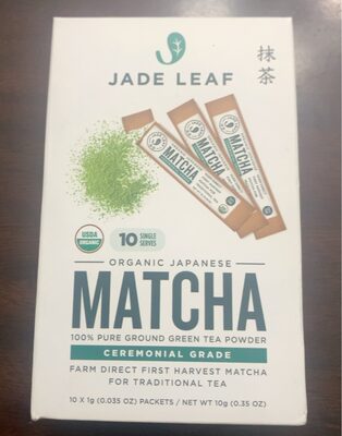 CEREMONIAL GRADE ORGANIC JAPANESE MATCHA 100% PURE GROUND GREEN TEA POWDER PACKETS, CEREMONIAL GRADE