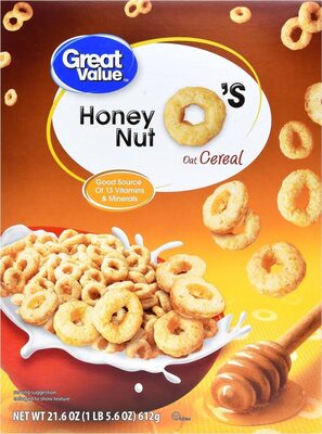 Wal-Mart Stores, Inc. HONEY NUT O'S SWEETENED TOASTED OAT CEREAL, HONEY NUT O'S
