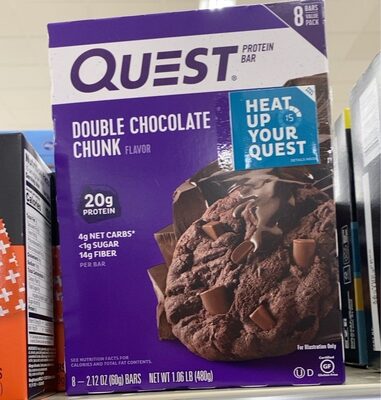 DOUBLE CHOCOLATE CHUNK PROTEIN BARS, DOUBLE CHOCOLATE CHUNK