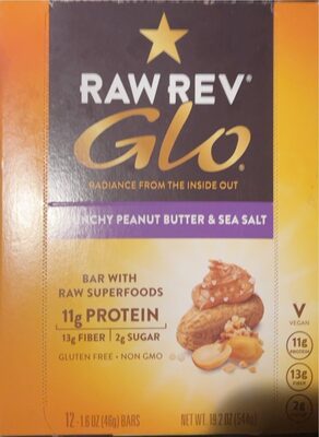 CRUNCHY PEANUT BUTTER & SEA SALT BARS WITH RAW SUPERFOODS, CRUNCHY PEANUT BUTTER & SEA SALT