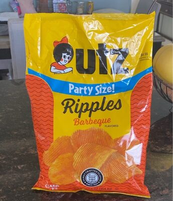 BARBEQUE FLAVORED RIPPLES POTATO CHIPS, BARBEQUE