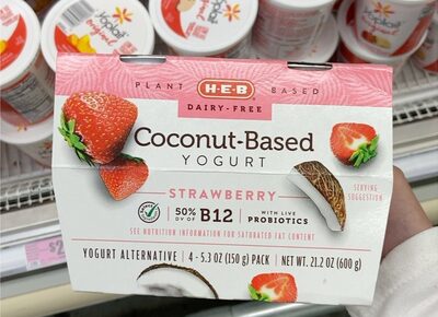 Coconut based yogurt strawberry