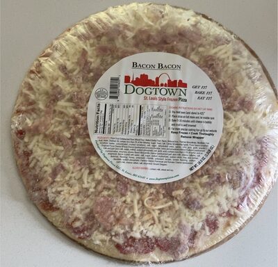 BACON ST. LOUIS STYLE FROZEN PIZZA, BACON
